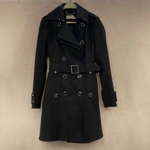 EUC Karen Millen black military style coat.